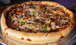 Deep dish supreme pizza